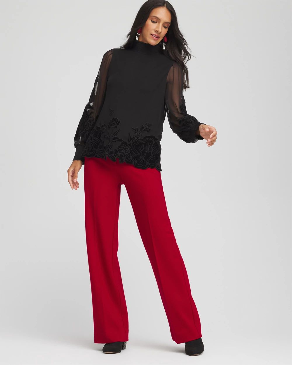 Emme Wide-Leg Trouser Ponte Pants | Chico's
